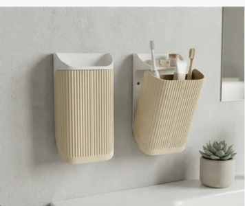 NAMI Wall-Mounted Bathroom Caddy Fluted Organizer