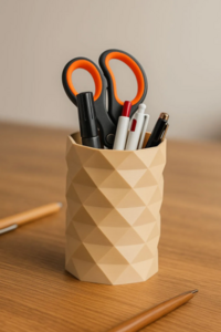 Crystal Cube Pen Holder